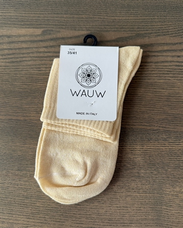 WAUW Glitter socks Creme